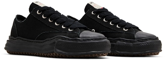MIHARA YASUHIRO Maison Peterson OG Sole Canvas Low 'Hitam Sepenuhnya' A01FW702-BLKBLK Cheap MIHARA YASUHIRO Maison Peterson OG Sole Canvas Low 'Hitam Sepenuhnya' A01FW702-BLKBLK