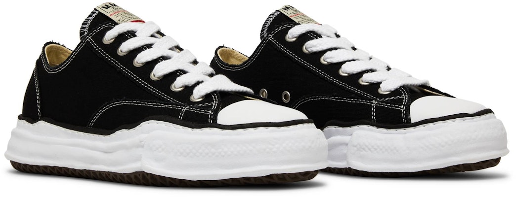MIHARA YASUHIRO Maison Peterson OG Sole Canvas Low 'Black' A01FW702-BLK Cheap MIHARA YASUHIRO Maison Peterson OG Sole Canvas Low 'Black' A01FW702-BLK