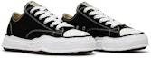 Cheap MIHARA YASUHIRO Maison Peterson OG Sole Canvas Rendah 'Hitam' A01FW702-BLK