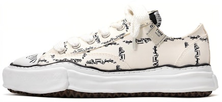 MIHARA YASUHIRO Maison Peterson OG Sole Printed Low White M04FW702 MIHARA YASUHIRO Maison Peterson OG Sole Printed Low White M04FW702
