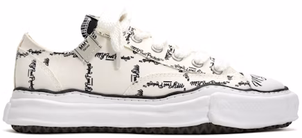 MIHARA YASUHIRO Maison Peterson OG Sole Printed Low White M04FW702 MIHARA YASUHIRO Maison Peterson OG Sole Printed Low White M04FW702