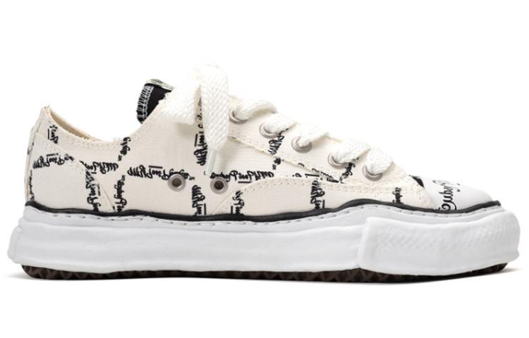 Order ミハラヤスヒロ Peterson OGソール プリント白ローカット M04FW702