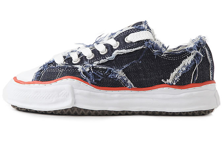 MIHARA YASUHIRO Nigel Cabourn x Maison Low Top 'Distressed Black' 80403962010