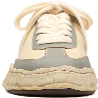Maison Mihara Yasuhiro Herbie OG Sole VC Kulit Rendah 'Hitam Putih' A11FW707 3