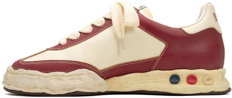 Maison Mihara Yasuhiro Herbie OG Sole VC Kulit Rendah 'Hitam Putih' A11FW707 5