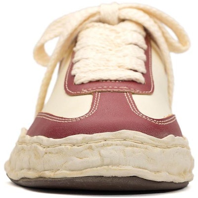 Maison Mihara Yasuhiro Herbie OG Sole VC Kulit Rendah 'Hitam Putih' A11FW707 7