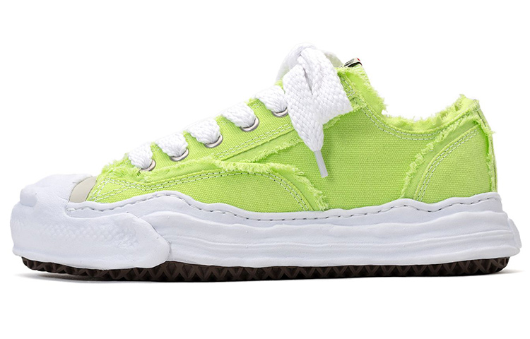 MIHARA YASUHIRO OG Sole Canvas Low-Top Lace-Up Sneakers Green. A10FW714 Green