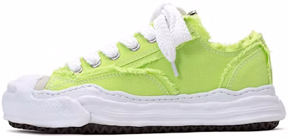 MIHARA YASUHIRO OG Sole Canvas Low-Top Lace-Up Sneakers Green. A10FW714 Green MIHARA YASUHIRO OG Sole Canvas Low-Top Lace-Up Sneakers Green. A10FW714 Green