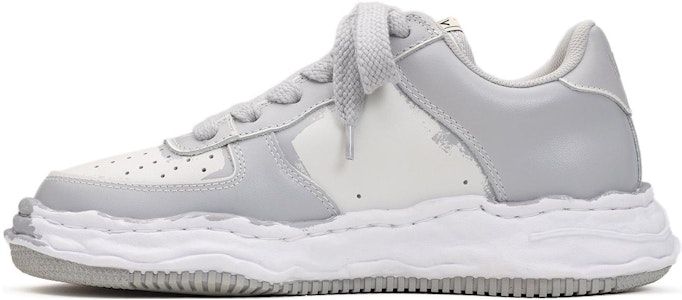 Maison Mihara Yasuhiro Wayne OG Tapak Kulit Cetak Rendah 'Kelabu Putih' A11FW725 Buy Maison Mihara Yasuhiro Wayne OG Tapak Kulit Cetak Rendah 'Kelabu Putih' A11FW725