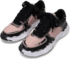 Maison Mihara Yasuhiro Wayne OG Suela Cuero Impreso Bajas 'Gris Blanco' A11FW725 3