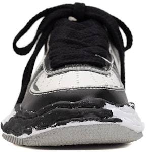 Maison Mihara Yasuhiro Wayne OG Tapak Kulit Cetak Rendah 'Kelabu Putih' A11FW725 Sizing Maison Mihara Yasuhiro Wayne OG Tapak Kulit Cetak Rendah 'Kelabu Putih' A11FW725