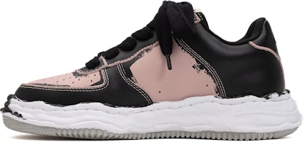 Maison Mihara Yasuhiro Wayne OG Suela Cuero Impreso Bajas 'Gris Blanco' A11FW725 1