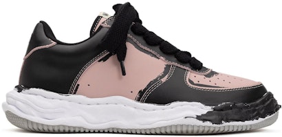 Maison Mihara Yasuhiro Wayne OG Suela Cuero Impreso Bajas 'Gris Blanco' A11FW725 2