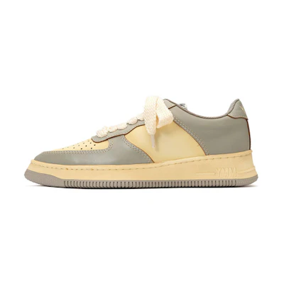 Maison MIHARA YASUHIRO Rosy pointed-toe leather sneakers 'Grey'