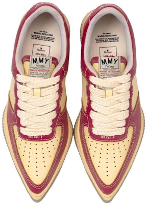 Sneakers Kulit Ujung Runcing Maison MIHARA YASUHIRO Rosy 'Abu-Abu' B11FW705 3