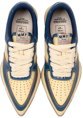 Sneakers Kulit Ujung Runcing Maison MIHARA YASUHIRO Rosy 'Abu-Abu' B11FW705 7