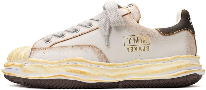 MIHARA YASUHIRO 三原康裕 Blakey 皮革 圓頭綁帶 低筒 板鞋 男款 做舊版 Buy MIHARA YASUHIRO 三原康裕 Blakey 皮革 圓頭綁帶 低筒 板鞋 男款 做舊版