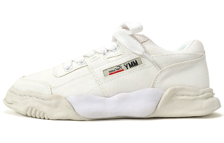 MIHARA YASUHIRO Parker Hoodie Low-Top Sneakers White A08FW704 White Color