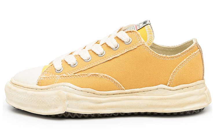 MIHARA YASUHIRO Peterson Canvas Washed Low-Top Sneakers Yellow A07FW718 Yellow