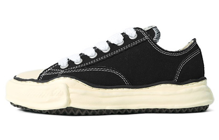MIHARA YASUHIRO Peterson Low-Top Casual Sneakers Black Fashion Shoes A09FW733 Black