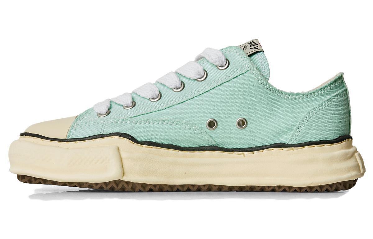 MIHARA YASUHIRO PETERSON LOW Canvas Mint Green Casual Sneakers . A09FW733 Mint Green