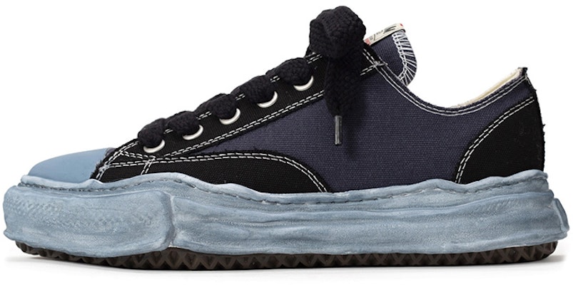 MIHARA YASUHIRO Baskets Basses Mode Noires en Toile Décolorée Peterson A08FW713 Black Buy MIHARA YASUHIRO Baskets Basses Mode Noires en Toile Décolorée Peterson A08FW713 Black
