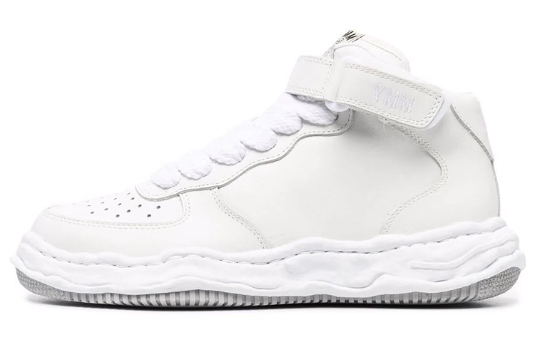 MIHARA YASUHIRO Wayne High-Top Sneakers White Dissolved Sole Fashion Shoes. A07FW701 White