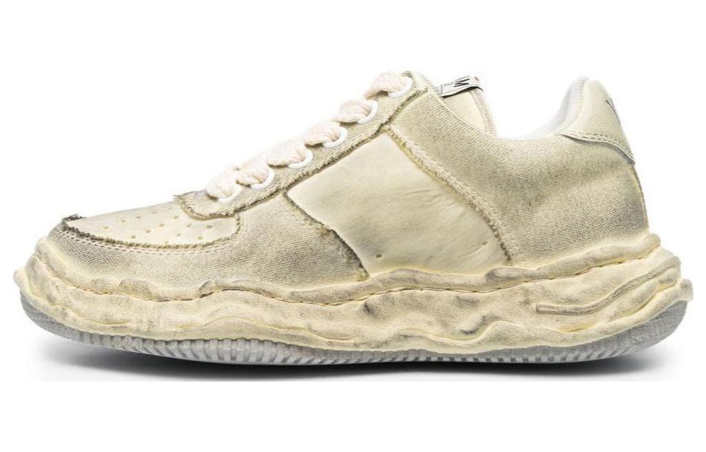 MIHARA YASUHIRO Wayne Low-Top Sneakers Vintage Off-White Style. A10FW711 Off-White Color