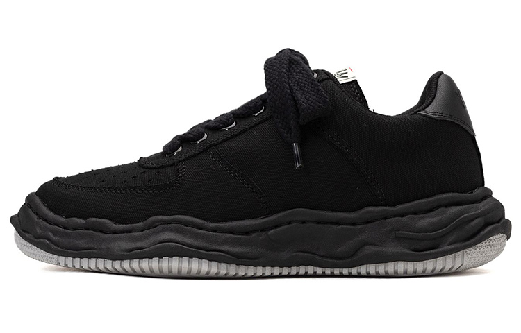 MIHARA YASUHIRO Wayne OG Sole Canvas Low-Top Fashion Sneakers Black A10FW720 Black