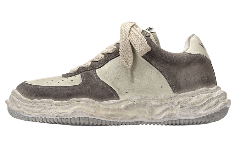 MIHARA YASUHIRO Wayne OG Sole Low-Top Distressed Grey White Fashion Sneakers Men A10FW710 Gray-White