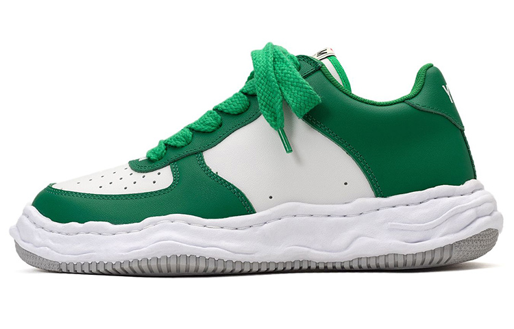 MIHARA YASUHIRO Wayne Original Low-Top Sneakers White Green . A08FW706 White Green