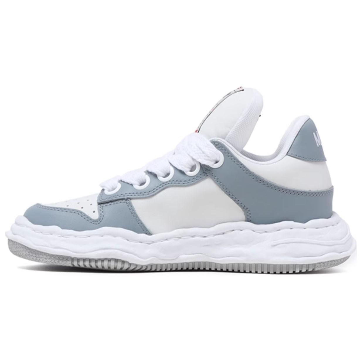 MIHARA YASUHIRO White Leather Casual Sneakers Fashion Simple Style. A12FW718GRYWHT Limited Time Only