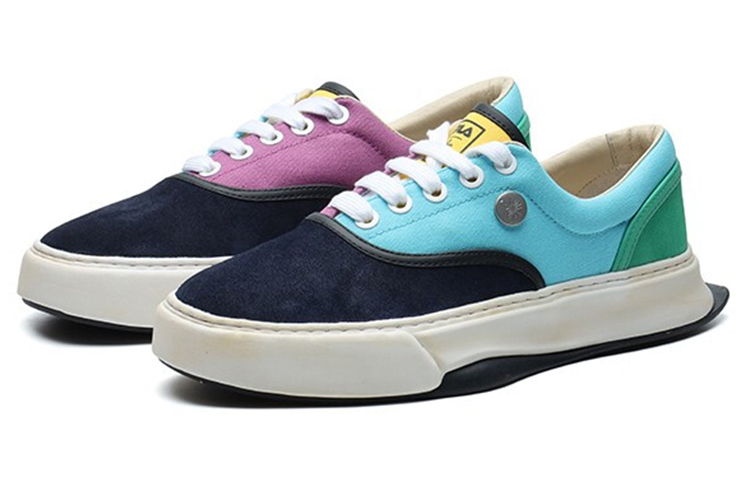 Lookbook MIHARA YASUHIRO/三原康裕 x FILA斐樂 FM 10 低筒 板鞋 男款 紐扣藍