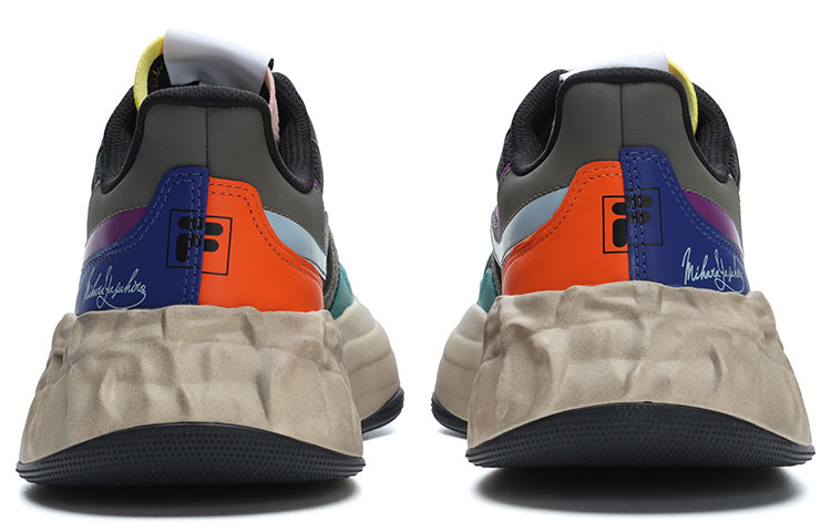 Shop MIHARA YASUHIRO/三原康裕 x FILA斐乐 防滑耐磨 低筒 运动休闲鞋 男款 黑色