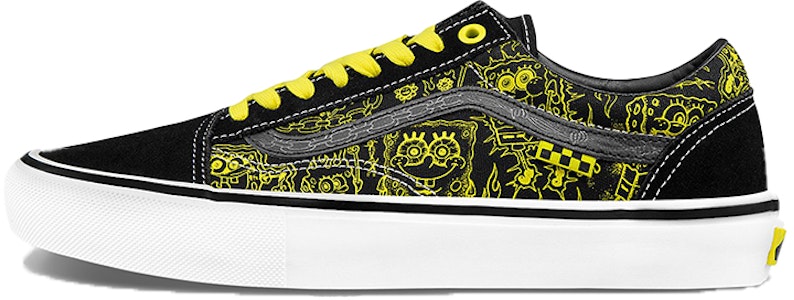 Mike Gigliotti x Bob Esponja x Vans Skate Old Skool 'Negro Amarillo' VN0A5FCBZAU Buy Mike Gigliotti x Bob Esponja x Vans Skate Old Skool 'Negro Amarillo' VN0A5FCBZAU