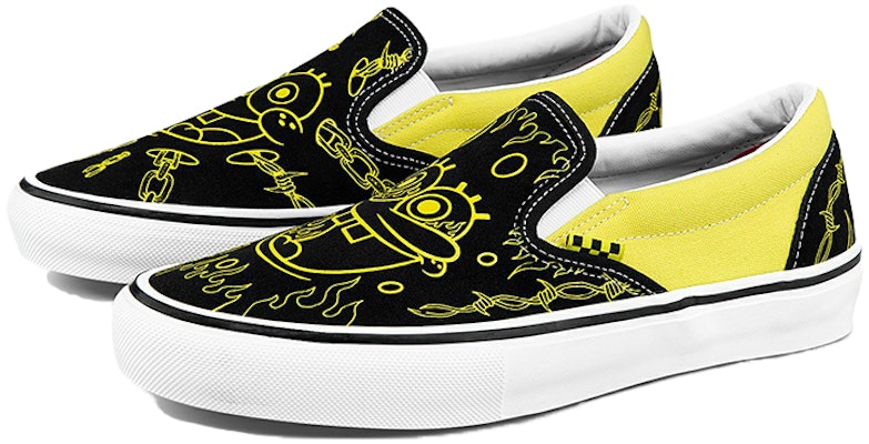 마이크 기글리오티 x 스폰지밥 x 반스 슬립온 '옐로우' VN0A5FCAZAU Order 마이크 기글리오티 x 스폰지밥 x 반스 슬립온 '옐로우' VN0A5FCAZAU