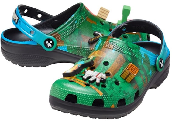Zuecos Clásicos Minecraft x Crocs 'Bosque Oscuro' 210829-90H Lookbook Zuecos Clásicos Minecraft x Crocs 'Bosque Oscuro' 210829-90H