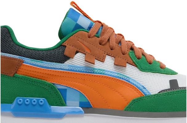 Minecraft x Puma City Rider 'Grass Block' Sepatu Sneakers 385748-01 Order Minecraft x Puma City Rider 'Grass Block' Sepatu Sneakers 385748-01