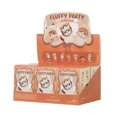 Miniso Top Toy Mofusand Fluffy Party Figure Sealed Case (6 Blind Box)