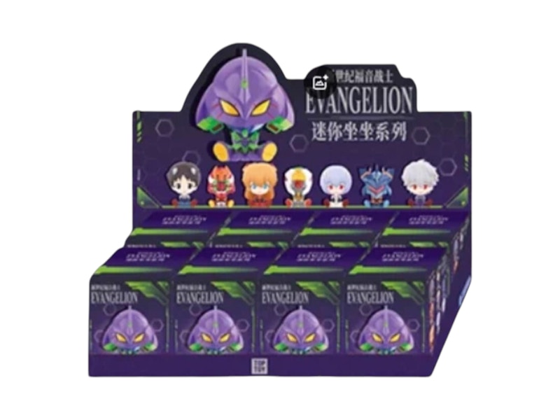 Miniso Top Toy Neon Genesis Evangelion Mini Sitting Series Figures Sealed Case (8 Blind Box)