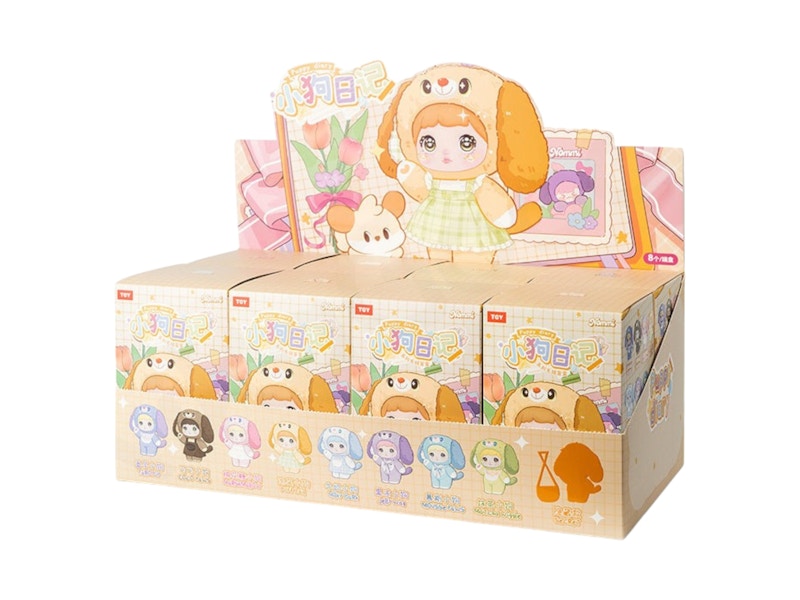 Miniso Top Toy Nommi Puppy Diary Series Plush Sealed Case (8 Blind Box)