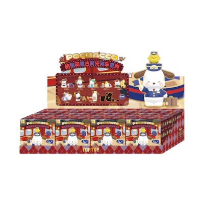 Miniso Top Toy Pochacco Vintage Time Train Series Sealed Case (8 Blind Box)