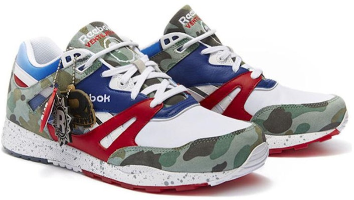 Mita x A Bathing Ape x Reebok Ventilator Affiliates 'Blanco Rojo Azul Real' V67037 Lookbook Mita x A Bathing Ape x Reebok Ventilator Affiliates 'Blanco Rojo Azul Real' V67037