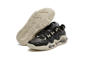 Shop MitchellNess x FILA FUSION斐樂潮牌 防滑耐磨減震 中幫 籃球鞋 男款 正黑色