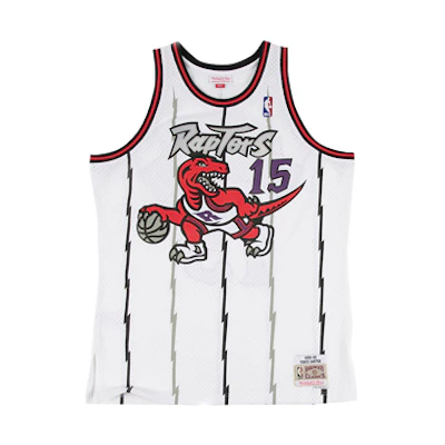 Mitchell & Ness NBA 98-99 Vince Carter Raptors #15 Home Jersey White Unisex SMJYGS18213-TRAWHIT98VCA