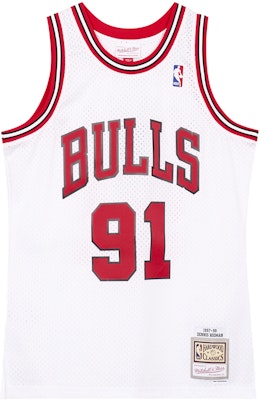 Mitchell & Ness x NBA Bulls 97-98 Rodman #91 Retro Basketball Jersey White Unisex SMJYAC18079-CBUWHIT97DRD Buy Mitchell & Ness x NBA Bulls 97-98 Rodman #91 Retro Basketball Jersey White Unisex SMJYAC18079-CBUWHIT97DRD