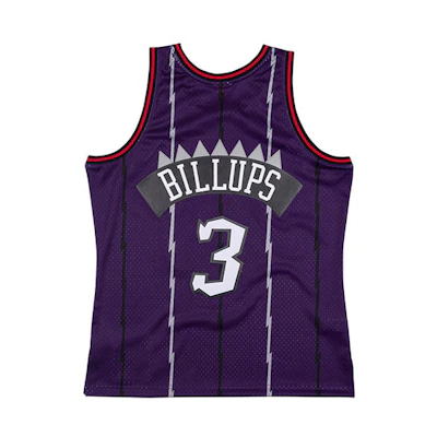 Mitchell & Ness NBA Chauncey Billups 1997-98 Raptors Jersey Purple Unisex SMJYLG19077-TRAPURP97CBI