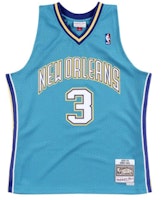 Mitchell & Ness x NBA Hornets Paul #3 Blue Swingman Jersey SMJYAC18015-NOHTEAL05CPA Mitchell & Ness x NBA Hornets Paul #3 Blue Swingman Jersey SMJYAC18015-NOHTEAL05CPA