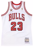 Mitchell & Ness x NBA Jordan #23 Chicago Bulls NBA All-Star Men's White Jersey AJY4CP19027-CBUWHIT97MJO Mitchell & Ness x NBA Jordan #23 Chicago Bulls NBA All-Star Men's White Jersey AJY4CP19027-CBUWHIT97MJO