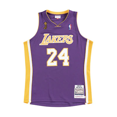 Mitchell & Ness NBA Lakers Kobe #24 2008-09 NBA Finals Retro Jersey Purple Mens AJY4EL18017-LALPURP08KBR